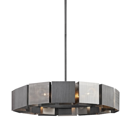 Troy Lighting Impression 14 Light Chandelier 36.25 In. Graphite/Burnished Nickel F6046-GRA/BN