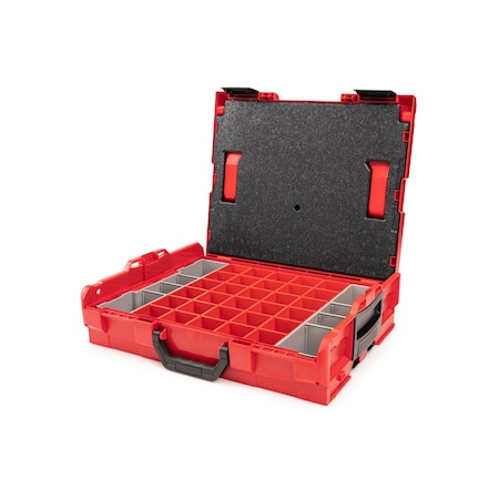 Tekton Shallow Stacking Tool Box, L-BOXX 1 with 32-Piece Organizer Bin Set and Lid Insert OLB91005