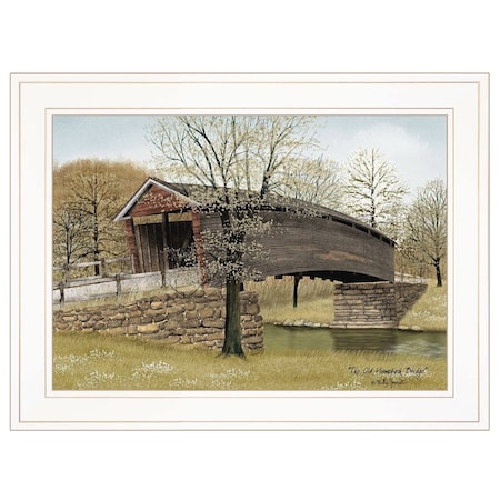 Homeroots The Old Humpback Bridge 1 White Framed Print Wall Art 404450