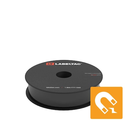 Labeltac Magnetic Supply 1in x 25ft LT4/Pro X, Black LT103M
