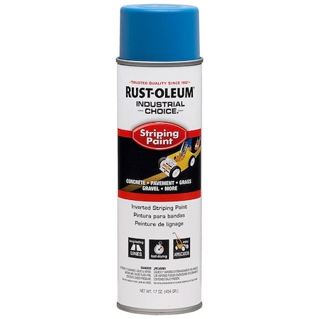 Industrial Choice 18 Oz Rust-Oleum Blue Inverted Striping Spray Paint 263446
