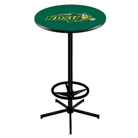 Holland Bar Stool Co 42" Black North Dakota State Pub Table L216B4236NDakSt-G