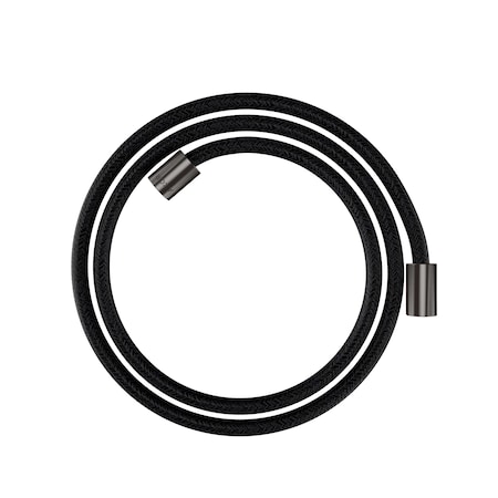 Axor Shower Solutions Textile Hose with Cylindrical Nut, 63" in Brushed Black Chrome 28261340