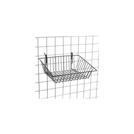 Specialty Store Services Black Gridwall Basket 15 In. W X 12 In. D X 3, 6 In. H 2114BKG