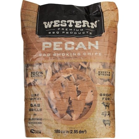 Western 180 Cu.'' Pecan Wood Smoking Chips 18076
