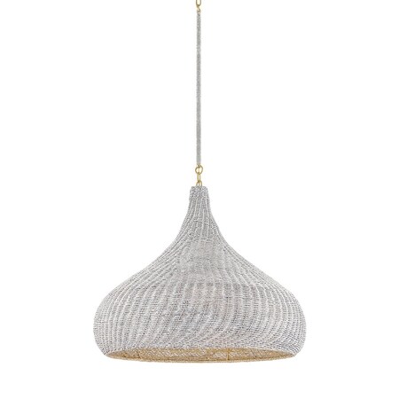 Hudson Valley Lighting Hampstead 28 in. Pendant in Aged Brass 4828-AGB