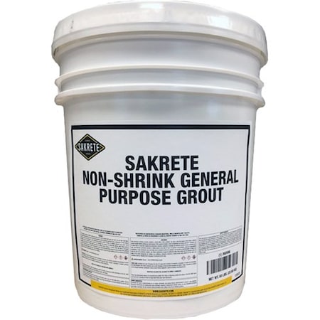 Sakrete Grout, Pail, Gray, Non-Shrink General Purpose 120025