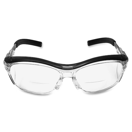 3M 3M(TM) Nuvo(TM) Reader Safety Glasses, Gray Traditional Frame, 1.5 Diopter, Clear Lens, Universal 11434-00000-20
