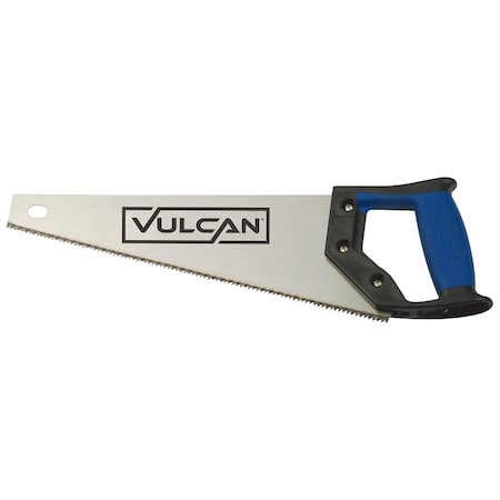 Vulcan Handsaw, 14 in L Blade, 7 TPI TPI, Steel Blade, Soft Grip Handle, Plastic Handle JL-K11741