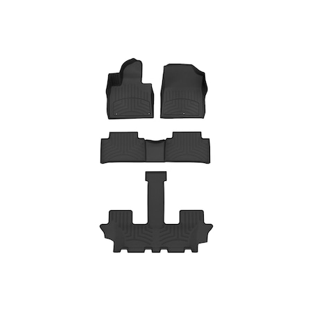 Weathertech Black, Front and Rear and Rear FloorLiner HP 441650-1-2-3IM