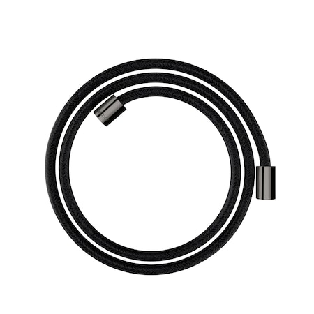 Axor Shower Solutions Textile Hose with Cylindrical Nut, 63" in Polished Black Chrome 28261330