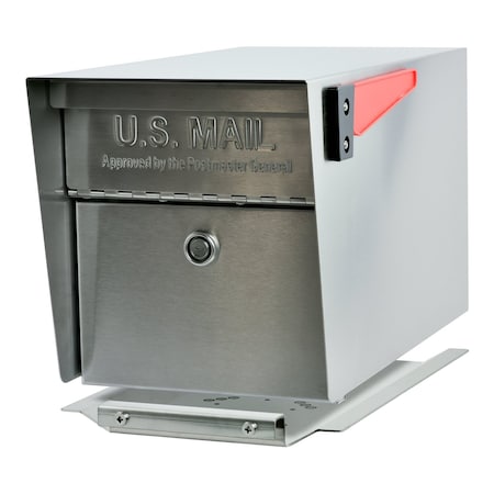Mail Boss Mail Manager PRO 316 SS Locking Post-Mount Mailbox, Black, USPS 805914