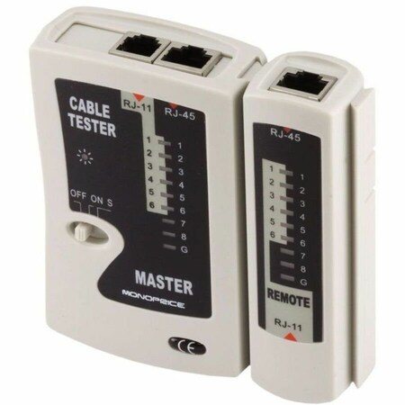 Monoprice RJ-11 AND RJ-45 MODULAR PLUG TESTER 8138