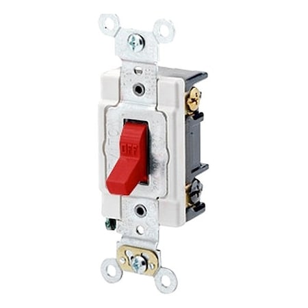 Leviton Toggle 3-Way 20A Heavy Duty Red 1223-SR