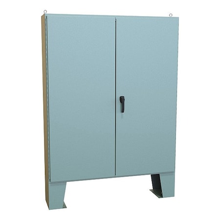Hammond Handle Electrical Enclosure, 72 in H, 13 in D, 60 in W, 12, Steel 1422E12F