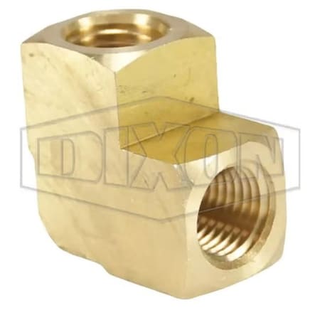 Dixon 90Deg Pipe Elbow, 1/4 in Nominal, FNPT End Style, Brass, Domestic 3020404C