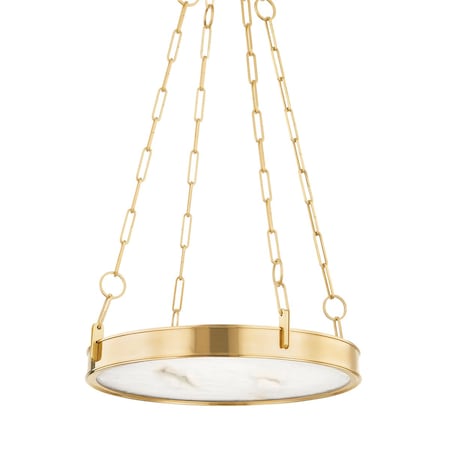 Hudson Valley Lighting Kirby 1 Light Chandelier 20 In. Aged Brass 7220-AGB
