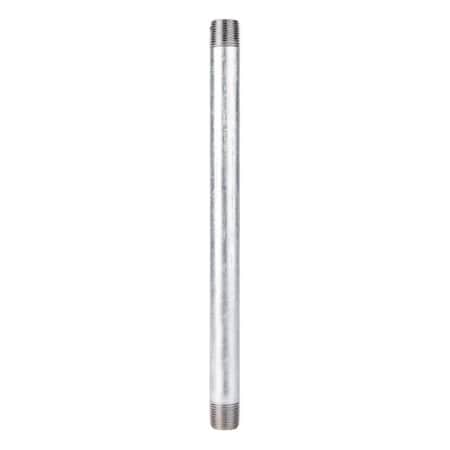 Stz Industries 1/2 in. MIP each X 1/2 in. D MIP Galvanized Steel 12 in. L Nipple 303U12X12