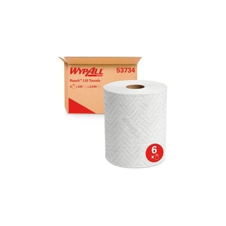 Kimberly-Clark Paper Towels, WypAll Reach Dispenser CenterPull Roll Towel KCC53734