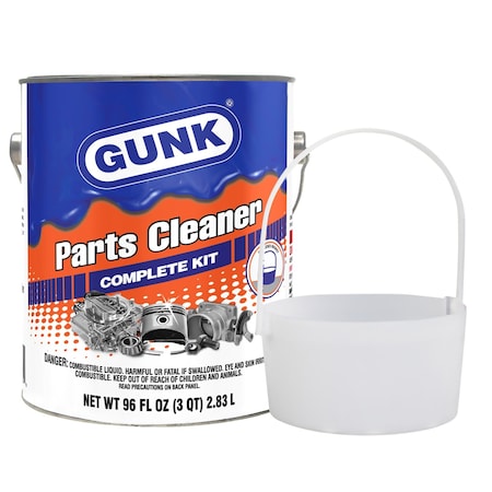 Gunk Parts Washer Cleaner, Can, Solvent, 96 oz Container Size CC3K