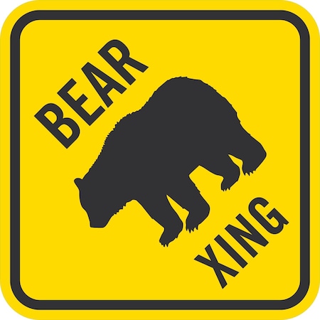 Lyle Bear Xing, 12x12, Engineer Grade, Yellow G-1993-EG_12x12