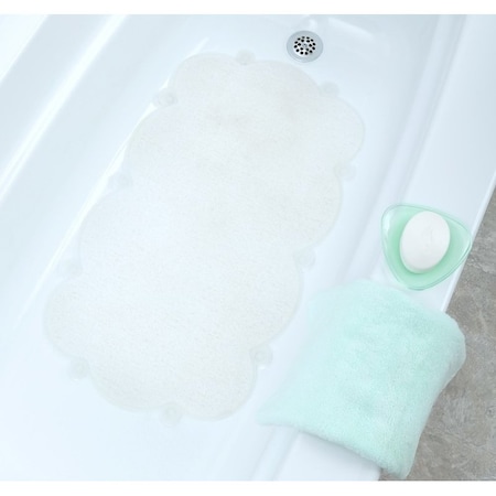 Slipx Solutions 0 Divine Design Heavenly Comfort Cloud Bath Mat with Microban, 29 in L, 17 in W, Vinyl Mat Surface 6001