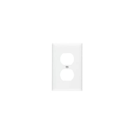 Pass & Seymour TradeMaster TPJ Wallplate, 4.9 in L, Jumbo, 1 -Gang, Nylon, White TPJ8WCC70