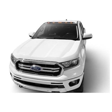 Ventshade Lights Utility, Direct Fit Continuous Light Bar, Amber LED, Single, Shadow Black Housing 898166-G1