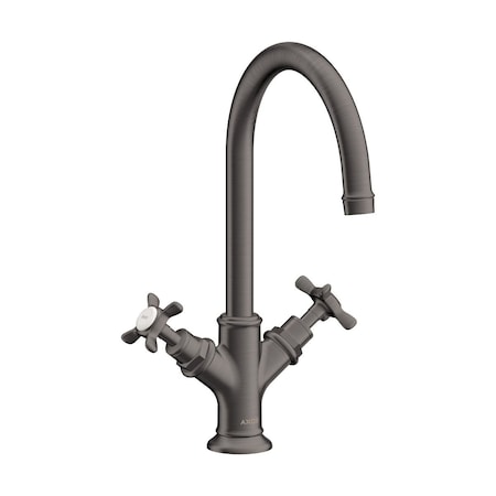 Axor Montreux 2-Handle Faucet 210 with Pop-Up Drain, 1.2 GPM in Brushed Black Chrome 16502341