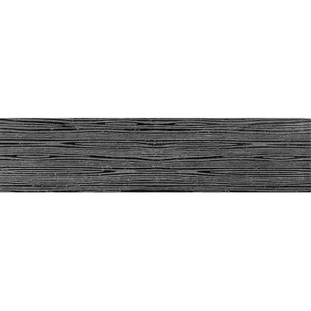Apollo Tile Artisana 3x12 in. Eastern Black Textured Etched Linear Wave Elongated Subway Tile, 20PK APLEFT8802BLA