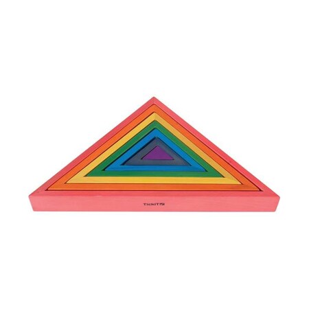 Learning Advantage Wooden Rainbow Architect - Triangles CTU73418