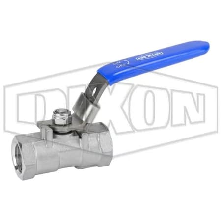 Dixon Ball Valve, 1/4 in Nominal, FNPT End Style, 316 SSss Steel Body, Reduced Port, RPTFE Softgoods SSLBV25SP