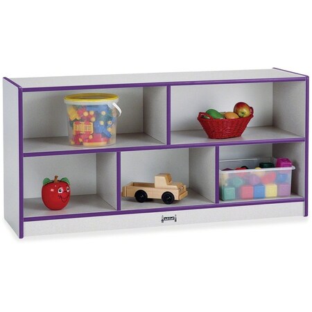 Jonti-Craft Rainbow Accents Toddler Single Mobile Storage Unit, Purple 0324JCWW004