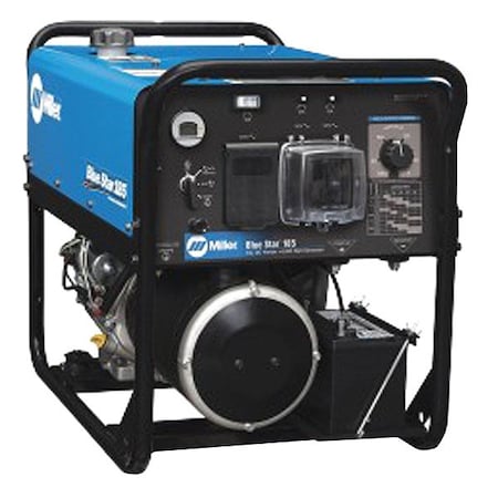 Miller Electric Engine-Driven Welder, Blue Star 185 Series, Electric Start, 13 hp, Gas, 6,500 W Peak 907664