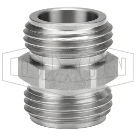 Dixon The Right Connection Garden Hose Adapter, 3/4-11-1/2 Nominal, MGHT End Style, 303 SS, Domestic 5091212SS