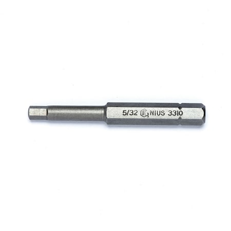 Genius Tools 1/4in Hex Shank, 5/32in Hex Screwdriver Bit 56mmL 3310