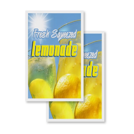 Signmission Lemonade, Vinyl Decals Only 24 Inch x 36 Inch, Vinyl Decal, 2PK DSB-2436-2PACK-Lemonade