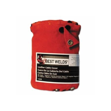 Best Welds Cable Cover with Snaps, 20 ft x 4 in, Large, Leather 900-2048CC