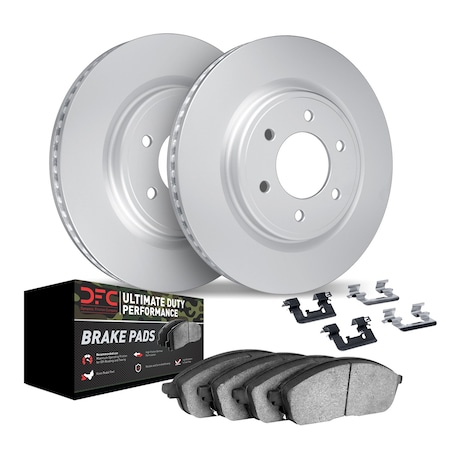 Dynamic Friction Co DFC Hi-Carbon Rotor - Heavy Duty Brake Pad includes Hardware 9412-54055