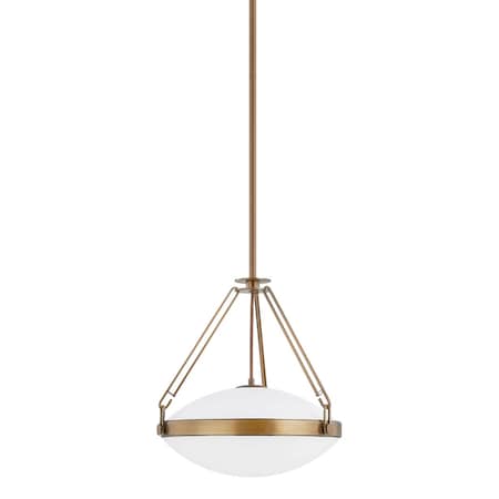 Troy Lighting Kade 1 Light Pendant, Patina Brass, 16.25 In x 16 In F4516-PBR