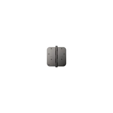 Baldwin Baldwin 4in X 4in - 5/8in Radius Mortise Hinge Graphite Nickel Finish 1140076I