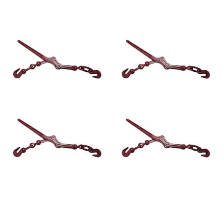 Mytee Products Lever Binder 5/16in-3/8in fits 516 & 38 Chain G70 Flatbed Snap Binders 5400 WLL, 4PK CBLS516x4