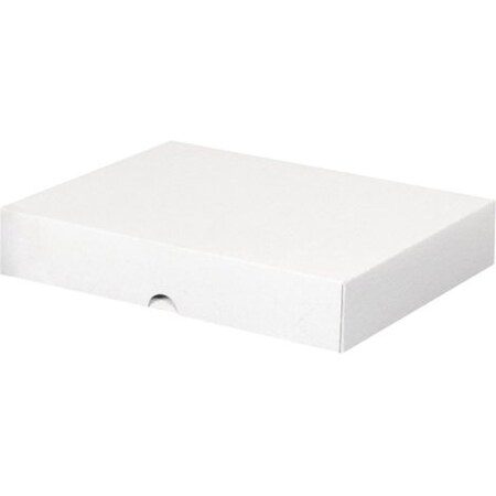 Partners Brand 8 1/2 in x 11 in x 2 in Stationery Folding Cartons, White, Fiberboard, 200 PK R1