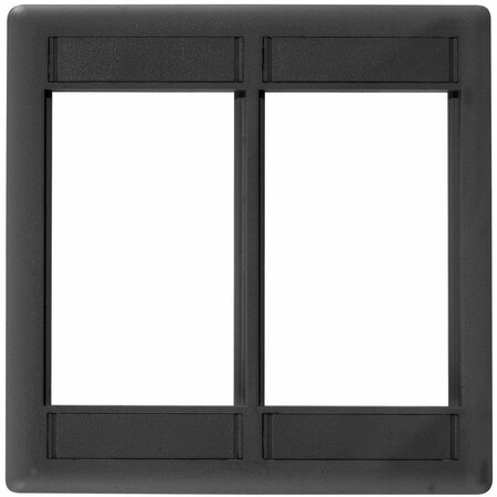 Hubbell Premise Wiring IStation Plate, Black, 6U IMF2BK