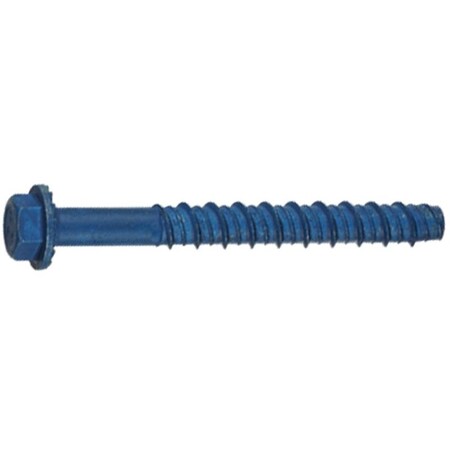 Tapcon Screw Anchor, Hex Drive, Steel, Metallic, 2PK 50404