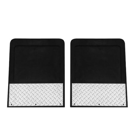 Powerplay Diamond Tread Mud Flaps for 2011-2018 Chevy Silverado 2500 HD PO3628814