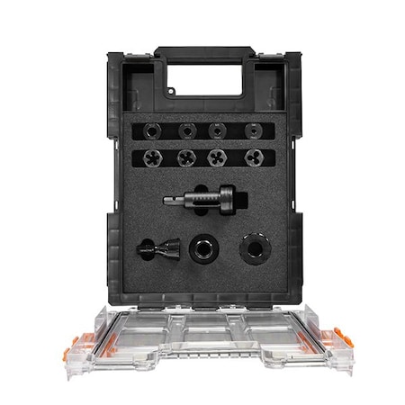 Versadrive ImpactaDie XL Kit with Adapter/Collar, 5/8, 3/4, 7/8, 1" Guides and Hex Die Nuts Imperial 115820-XL-SET