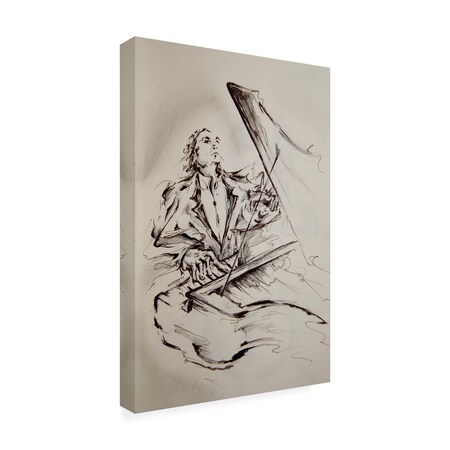Trademark Fine Art Outdoor Canvas Art - Marc Allante 'Maestro' Wall Art for Patios, or Gardens GRL02061-OC1624WR