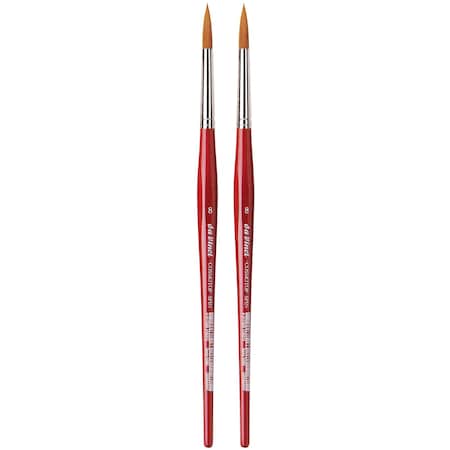 Da Vinci COSMOTOP-SPIN Silk painting Brush, Synthetic, Watercolor, Round, Size 8, 2PK VA-5580_8