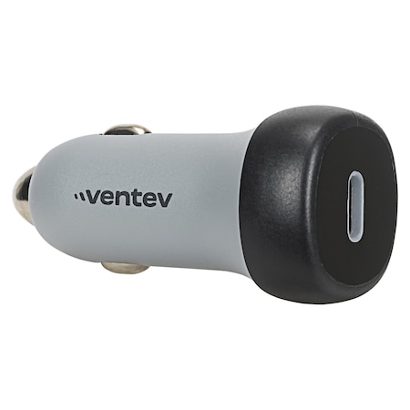 Ventev 30w Ultrafast Usb C Universal Car Charger, Dark Gray CC30-HDBX-78170